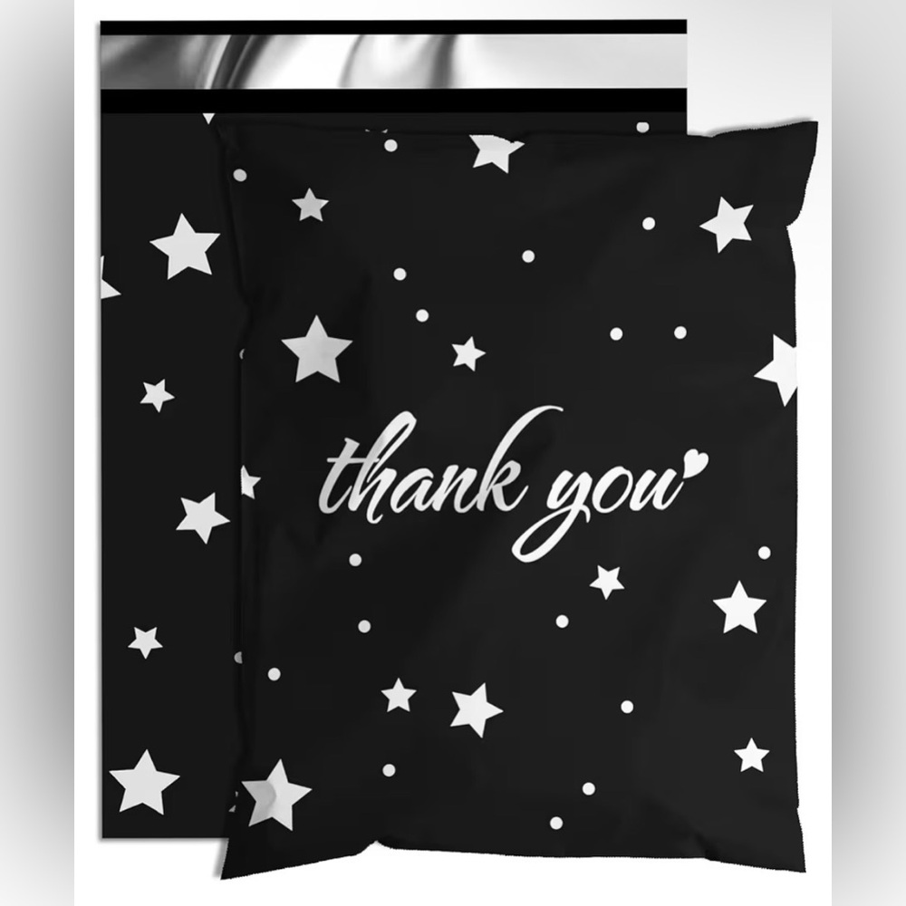 10 Cards + 10 Polymailers (6x9)-White Script - Picture 2 of 6